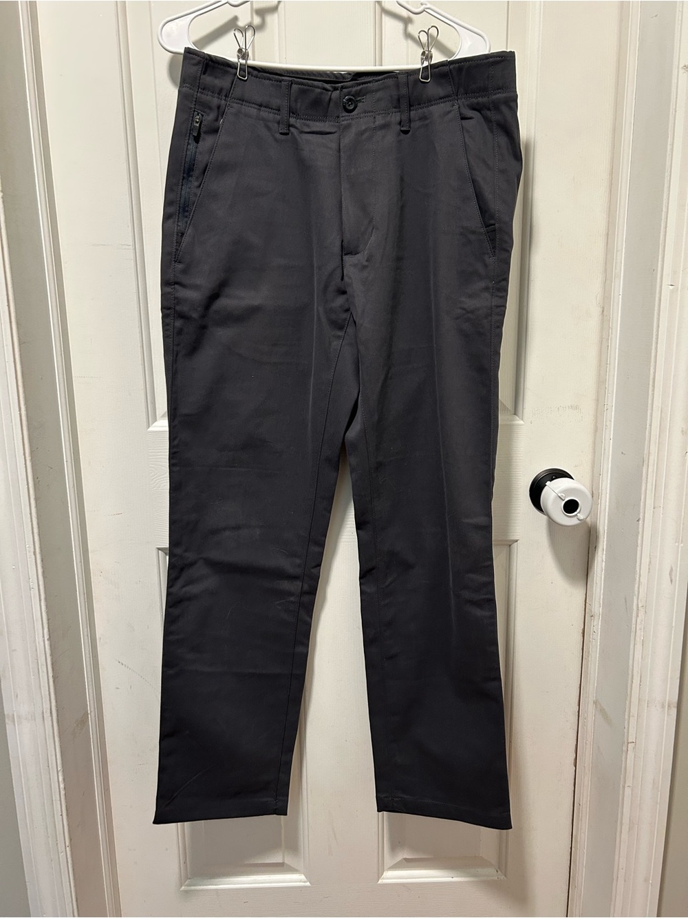 Eddie Bauer Men's Dark Gray Chinos